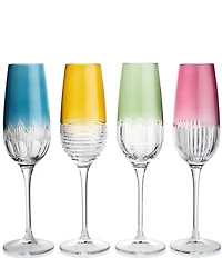 Waterford Mixology Colour Flute Glasses, Set of 4