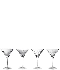 Waterford Mixology Martini 4floz , Mixed Set of 4