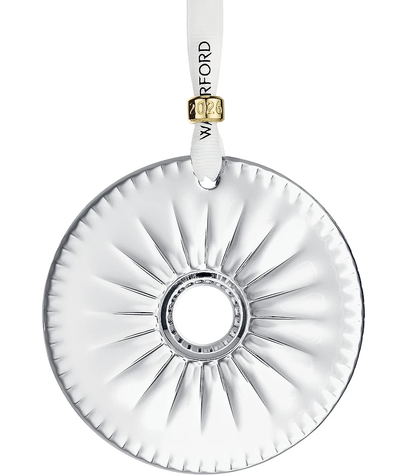 Waterford New Year Firework Disc Crystal Ornament