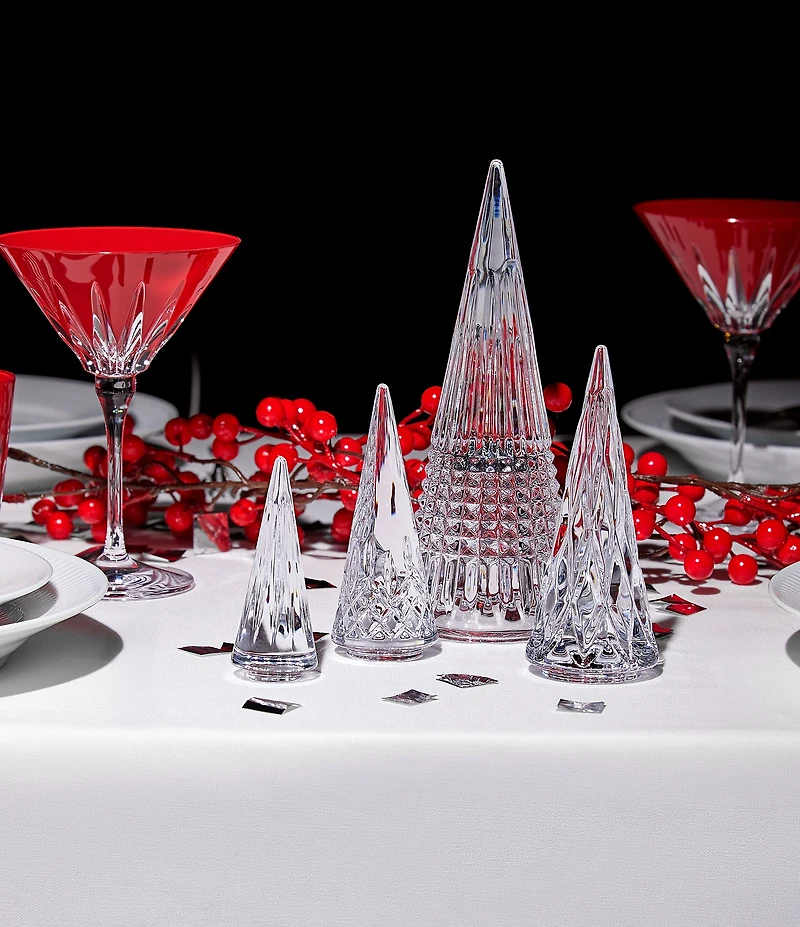 Waterford Crystal Standing Trees, Set of 3