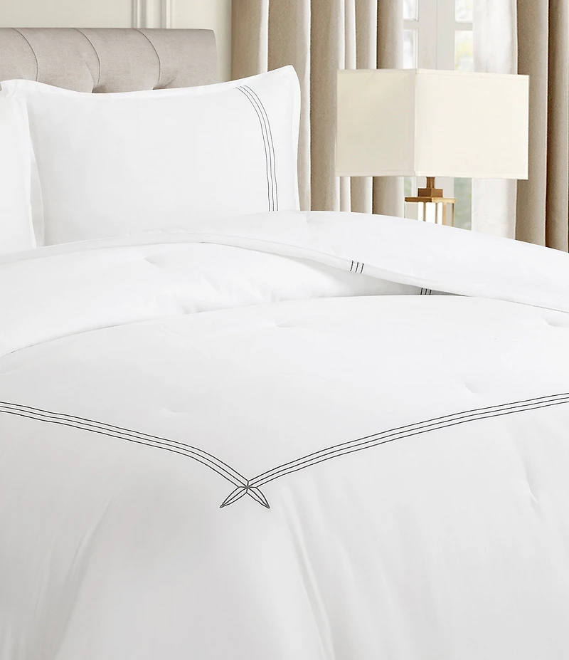 Waterford Sylph Embroidered Striped Mini Comforter Set