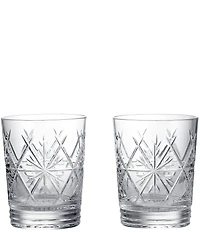 Waterford Winter Wonders Double-old Fashion Snowflake Glasses, Set of 2