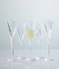 Waterford Happy Crystal Toasting Flutes 7floz, Set of 2