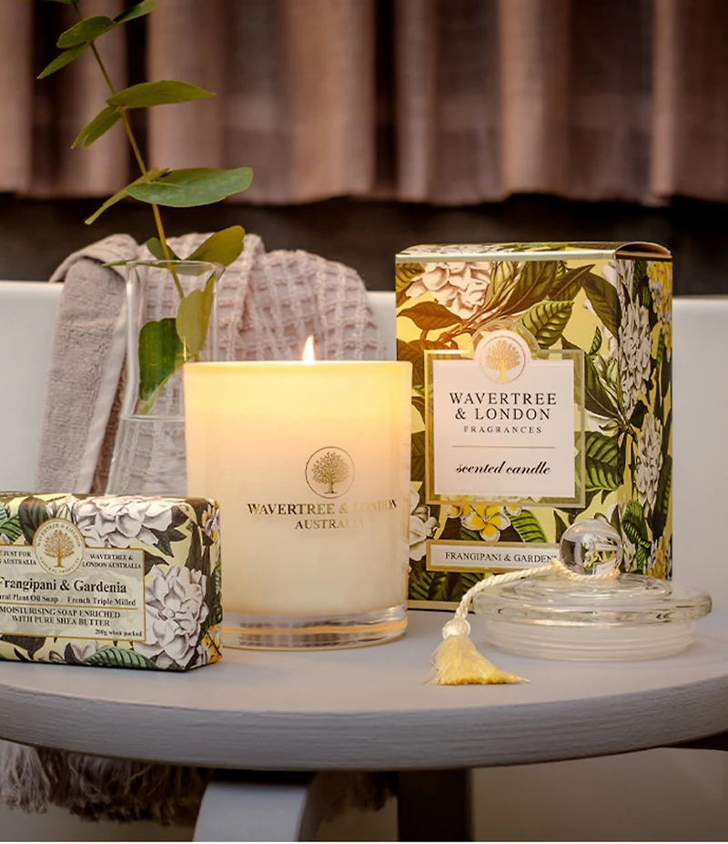 Wavertree & London Frangipani & Gardenia Candle, 11.6 oz.