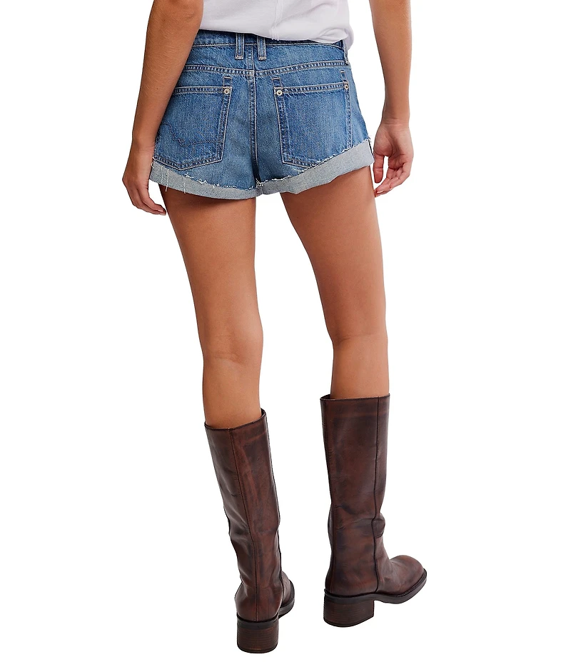 We The Free Cali Cuffed Hem Mid Rise Denim Shorts