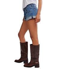 We The Free Cali Cuffed Hem Mid Rise Denim Shorts