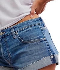 We The Free Cali Cuffed Hem Mid Rise Denim Shorts
