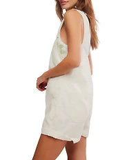 We The Free Jude Shortall Square Neck Sleeveless Denim Romper