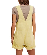 We The Free Jude Shortall Square Neck Sleeveless Denim Romper