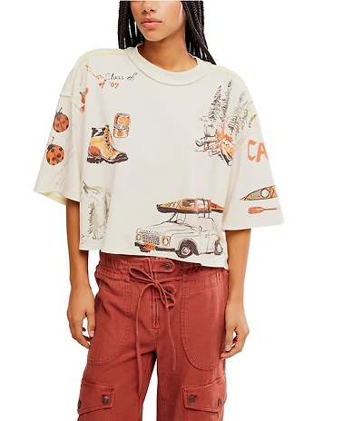 We The Free Mountain View Crew Neck Short Sleeve Graphic Tee