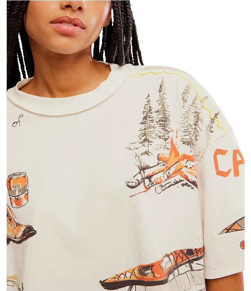 We The Free Mountain View Crew Neck Short Sleeve Graphic Tee