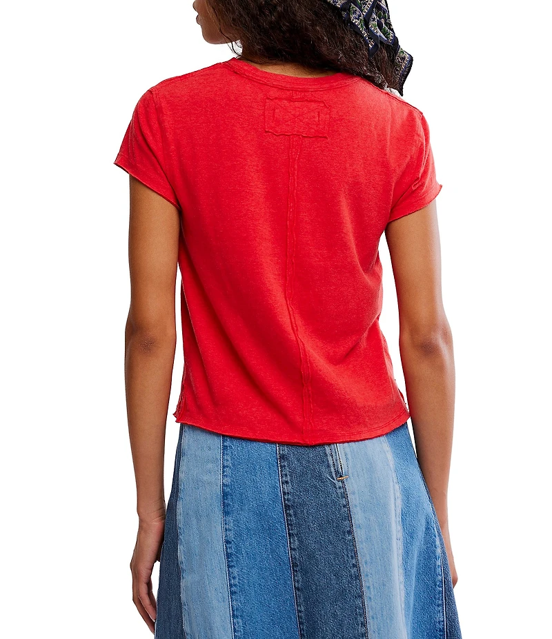 We The Free Nova Crew Neck Short Sleeve Baby Tee