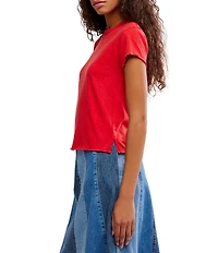 We The Free Nova Crew Neck Short Sleeve Baby Tee