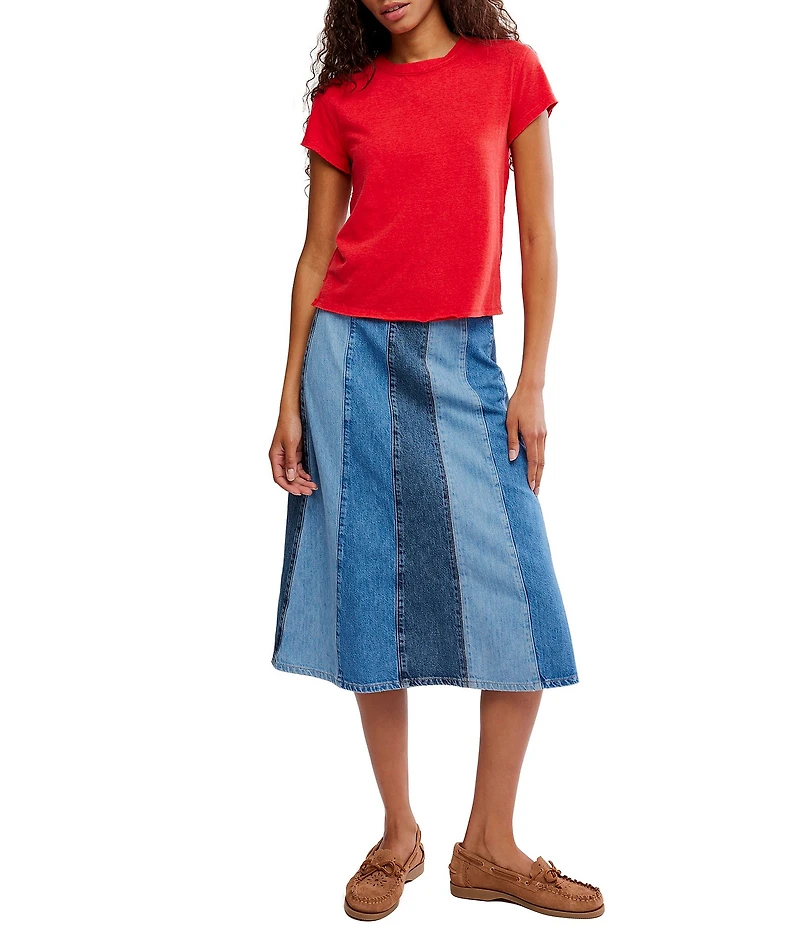 We The Free Nova Crew Neck Short Sleeve Baby Tee