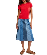 We The Free Nova Crew Neck Short Sleeve Baby Tee