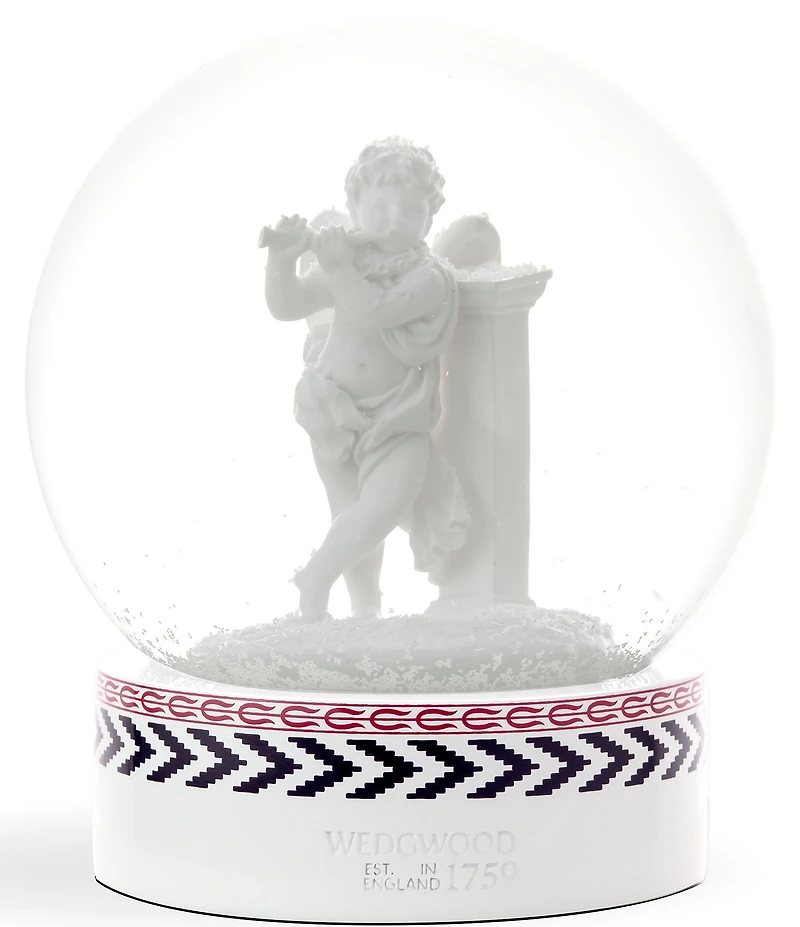 Wedgwood Christmas Cherub Snow Globe