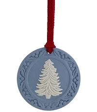 Wedgwood Jasper Blue & White Tree Ornament