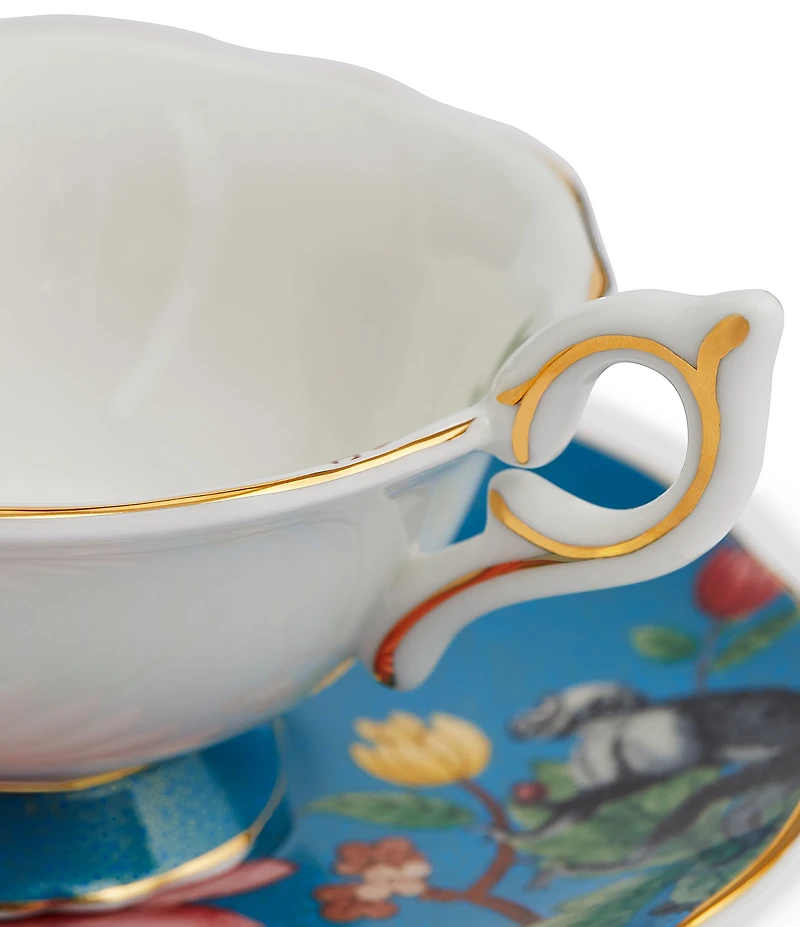 Wedgwood Wonderlust Collection Sapphire Garden Teacup & Saucer