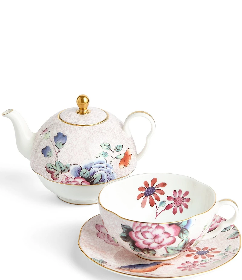 Wedgwood Cuckoo Collection Floral Tea For One