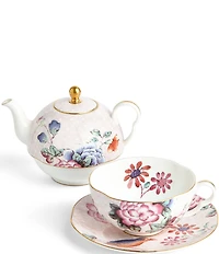 Wedgwood Cuckoo Collection Floral Tea For One
