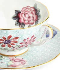 Wedgwood Cuckoo Collection Green Teacup & Saucer