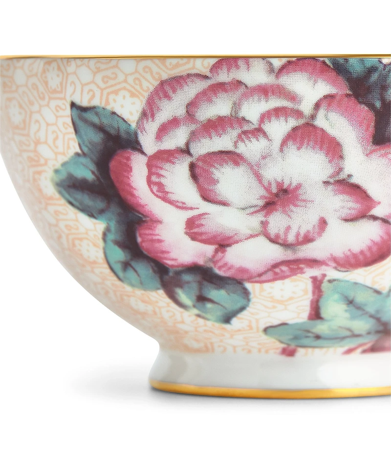 Wedgwood Cuckoo Collection Peach Teacup & Saucer Set