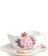 Wedgwood Cuckoo Collection Pink Teacup & Saucer