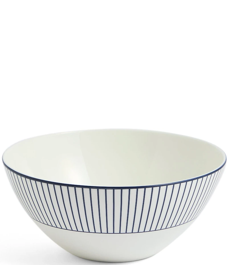 Wedgwood Gio Blue Collection Pinstripe Cereal Bowl