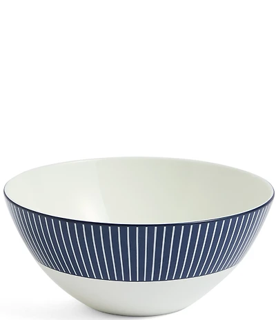 Wedgwood Gio Blue Collection Pinstripe Cereal Bowl