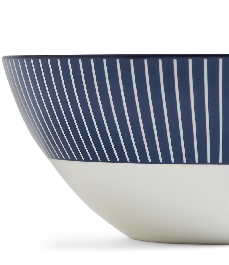 Wedgwood Gio Blue Collection Pinstripe Cereal Bowl