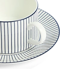 Wedgwood Gio Blue Collection Pinstripe Teacup Saucer