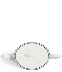 Wedgwood Gio Blue Collection Pinstripe Teapot