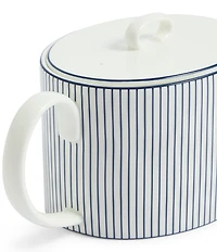 Wedgwood Gio Blue Collection Pinstripe Teapot