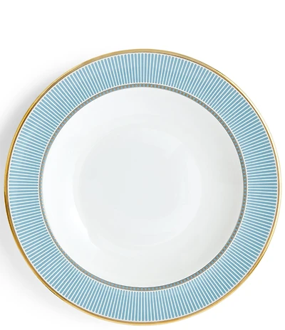 Wedgwood Helia Collection Stripe Rimmed Soup Plate