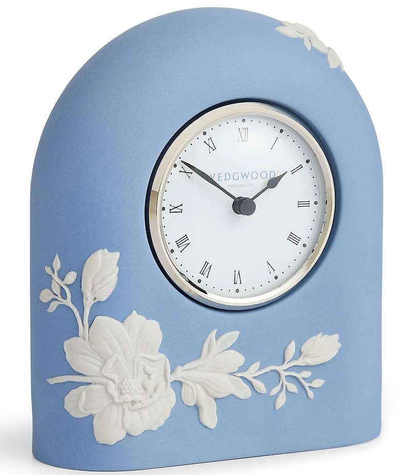 Wedgwood Magnolia Blossom Collection Mantel Clock