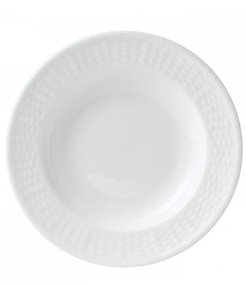 Wedgwood Nantucket Basket Sculpted Bone China Rimmed Soup Bowl