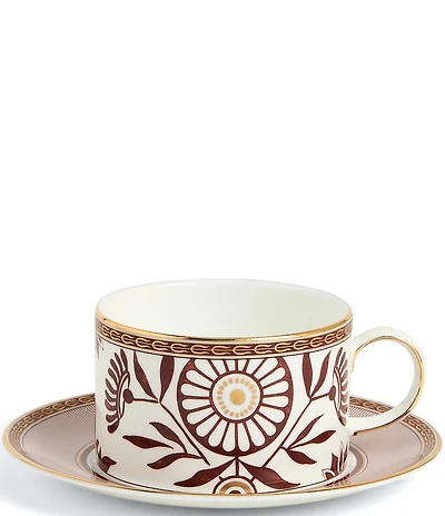 Wedgwood Red Splendour Teacup & Saucer Set