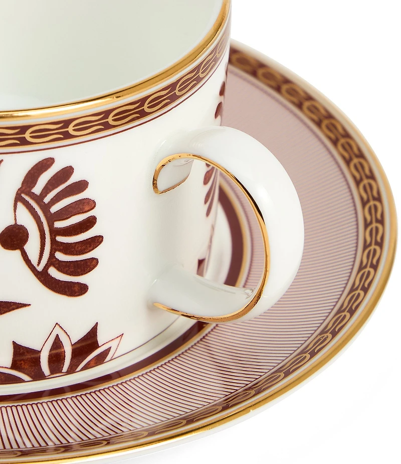 Wedgwood Red Splendour Teacup & Saucer Set