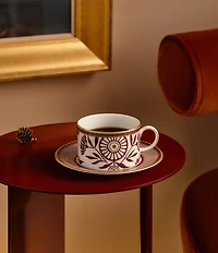 Wedgwood Red Splendour Teacup & Saucer Set
