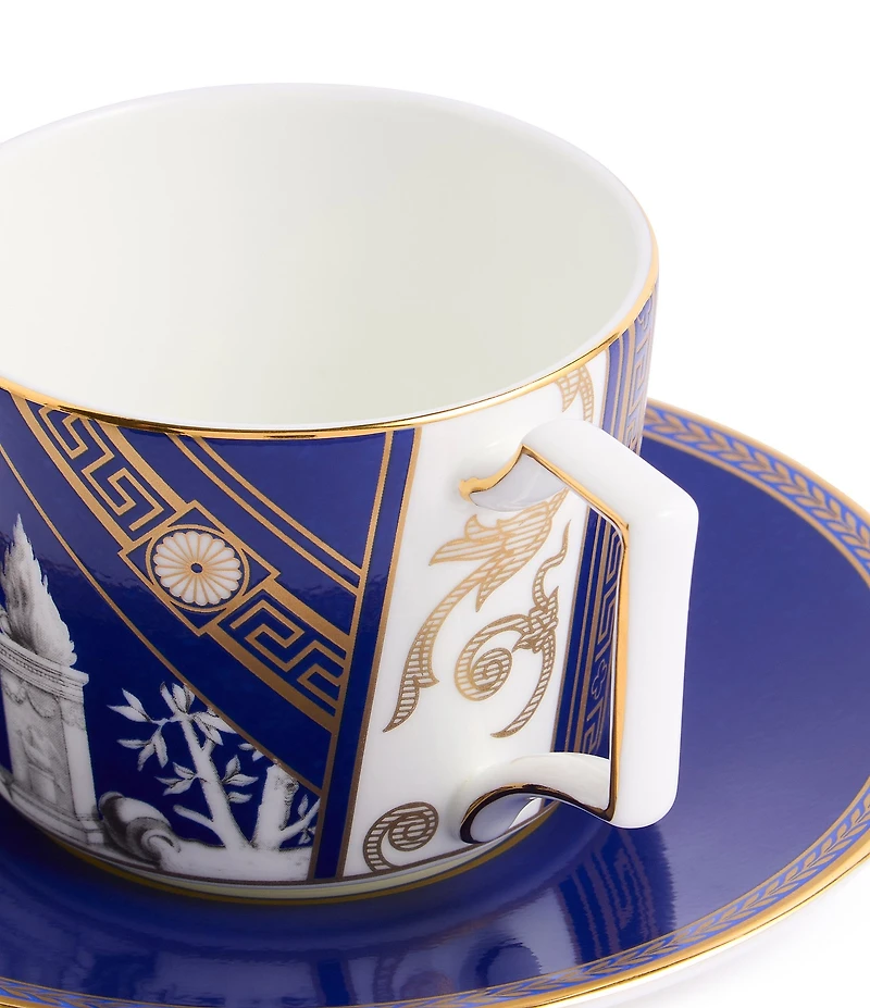 Wedgwood Renaissance Collection Mix Teacup & Saucer, Set of 2