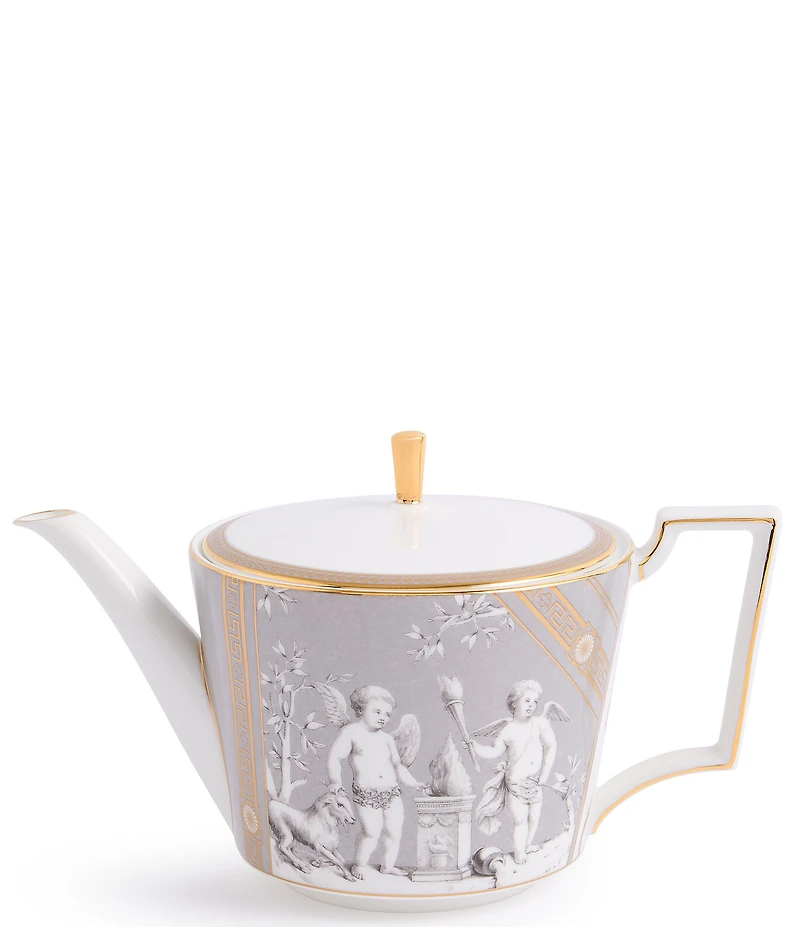 Wedgwood Renaissance Collection Teapot and Teacup Saucer, Set of 2