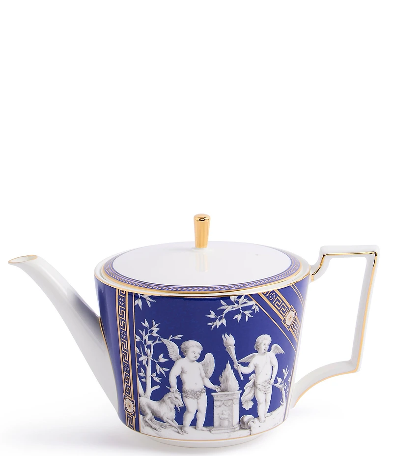 Wedgwood Renaissance Collection Teapot and Teacup Saucer, Set of 2