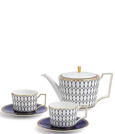 Wedgwood Renaissance Gold Collection 3-Piece Tea Set