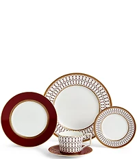 Wedgwood Renaissance Red Collection 5-Piece Dinnerware Set