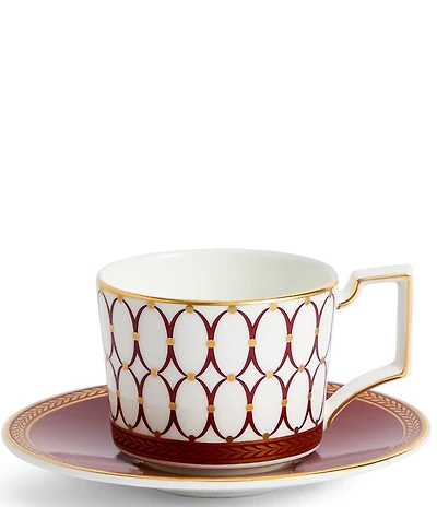 Wedgwood Renaissance Red Collection Espresso Cup & Saucer