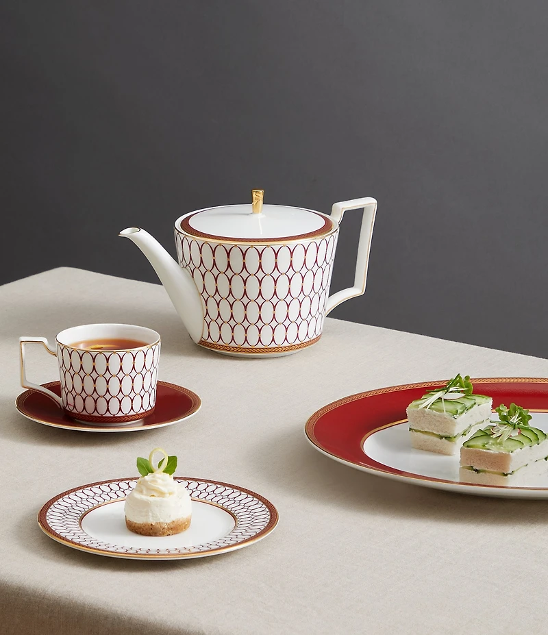 Wedgwood Renaissance Red Collection Oval Platter, 14#double;