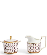 Wedgwood Renaissance Red Collection Sugar & Creamer Set