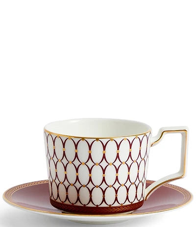 Wedgwood Renaissance Red Collection Teacup & Saucer