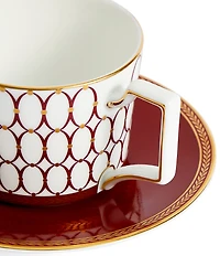 Wedgwood Renaissance Red Collection Teacup & Saucer