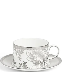 Wedgwood Silver Tonquin Teacup & Saucer